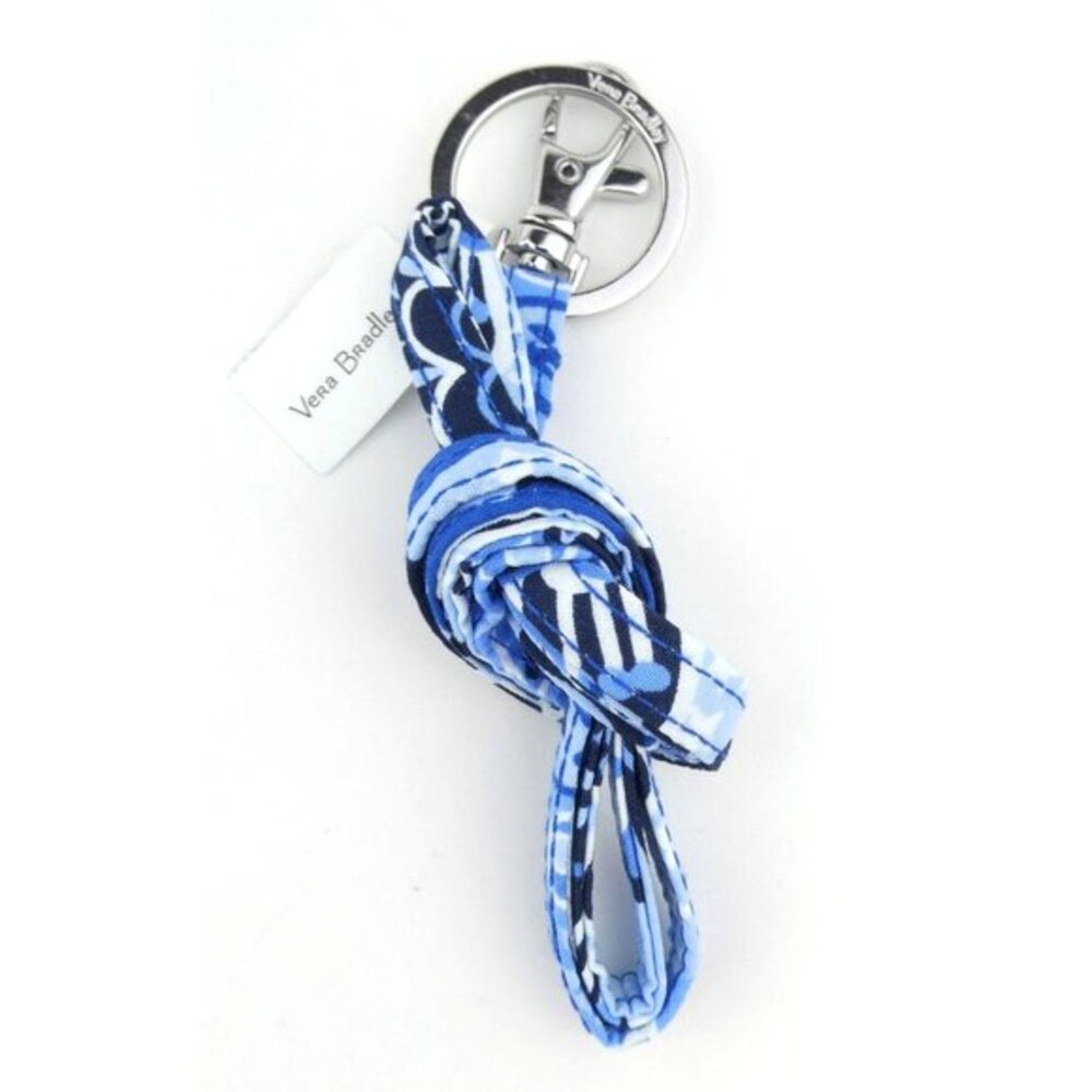 Vera Bradley Blue Star Medallion Cotton Lanyard NWT‎